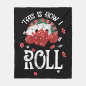 Craps Dit is hoe ik rol Fleece Deken (Voorkant)