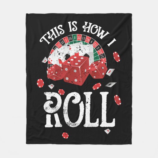 Craps Dit is hoe ik rol Fleece Deken (Voorkant)