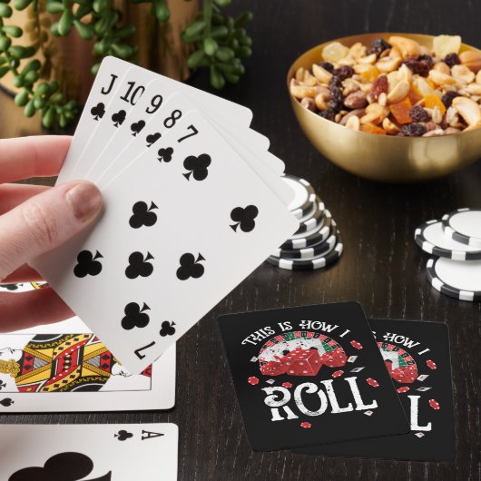 Craps Dit is hoe ik rol Pokerkaarten (Insitu)