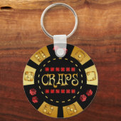 CRAPS GAMING CHIP SLEUTELHANGER (Voorkant)
