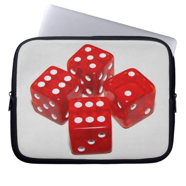 Craps Iemand? Laptop Sleeve (Voorkant)