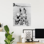 Craps in de zand, jaren '40 poster (Thuiskantoor)