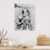 Craps in de zand, jaren '40 poster (Keuken)