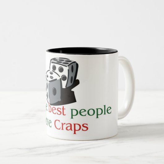 Craps Lover's mok met twee toonhoogten (Voorkant rechts)