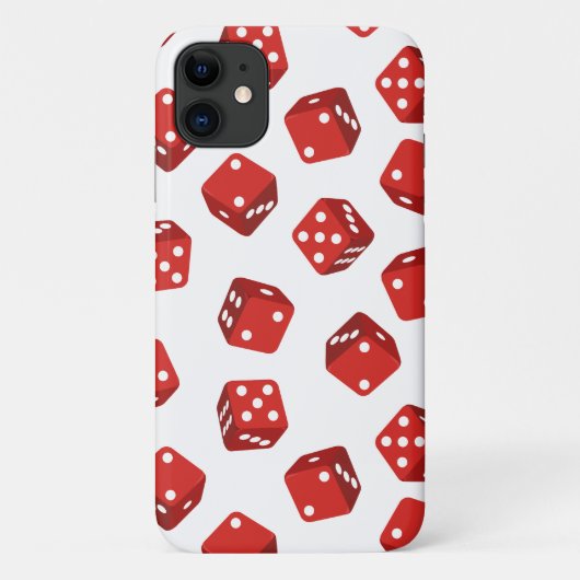 Craps speler Rode dobbelstenen Case-Mate iPhone Case (Achterkant)