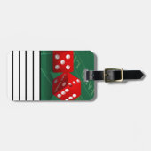 Craps-tabel met Las Vegas-ijs Bagagelabel (Voorkant horizontaal)