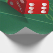 Craps-tabel met Las Vegas-ijs Cadeaupapier (Hoek)