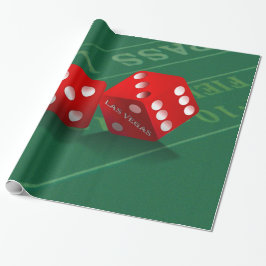 Craps-tabel met Las Vegas-ijs Cadeaupapier