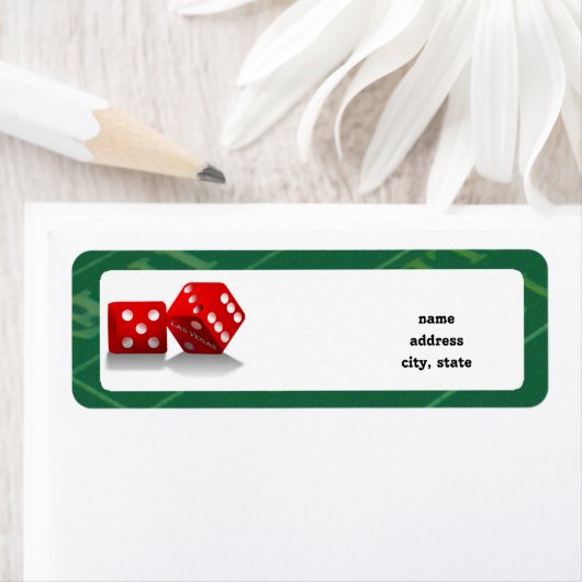 Craps-tabel met Las Vegas-ijs Etiket (Insitu)