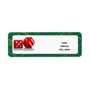 Craps-tabel met Las Vegas-ijs Etiket