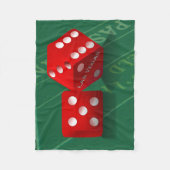 Craps-tabel met Las Vegas-ijs Fleece Deken (Voorkant)