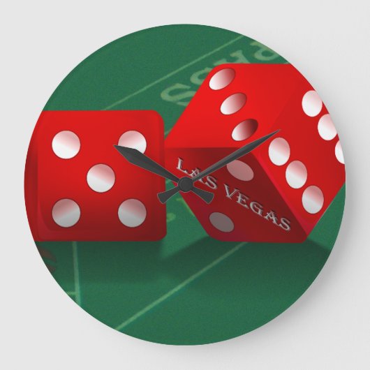 Craps-tabel met Las Vegas-ijs Grote Klok (Voorkant)
