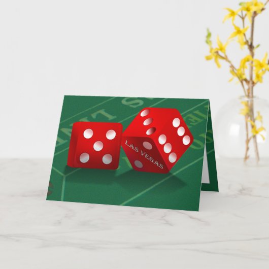 Craps-tabel met Las Vegas-ijs Kaart (Gele Bloem)