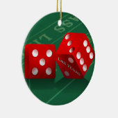 Craps-tabel met Las Vegas-ijs Keramisch Ornament (Rechts)