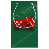 Craps-tabel met Las Vegas-ijs Klein Cadeauzakje (Achterkant)