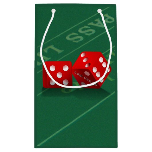 Craps-tabel met Las Vegas-ijs Klein Cadeauzakje (Achterkant)