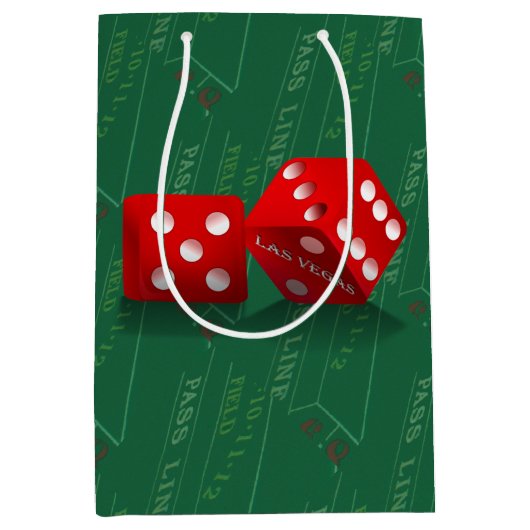 Craps-tabel met Las Vegas-ijs Medium Cadeauzakje (Voorkant)