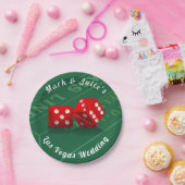 Craps-tabel met Las Vegas-ijs Papieren Bordje (Feest)