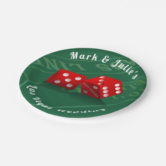 Craps-tabel met Las Vegas-ijs Papieren Bordje (Gekanteld)