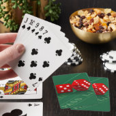 Craps-tabel met Las Vegas-ijs Pokerkaarten (Insitu)
