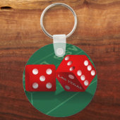 Craps-tabel met Las Vegas-ijs Sleutelhanger (Voorkant)