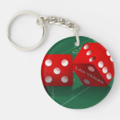 Craps-tabel met Las Vegas-ijs Sleutelhanger (Voorkant)