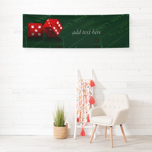 Craps-tabel met Las Vegas-ijs Spandoek (Insitu)