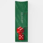 Craps-tabel met Las Vegas-ijs Spandoek (Verticaal)