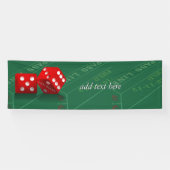 Craps-tabel met Las Vegas-ijs Spandoek (Horizontaal)
