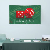 Craps-tabel met Las Vegas-ijs Spandoek (Beurs)