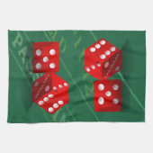 Craps-tabel met Las Vegas-ijs Theedoek (Horizontaal)