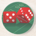 Craps-tabel met Las Vegas-ijs Zandsteen Onderzetter<br><div class="desc">* Craps tafel met Las Vegas Dice Sandstone Onderzetter voor pokeravond, casino thema evenement of cadeau voor Las Vegas liefhebber. * Geweldig om tegel te gebruiken als een trivet of interieur * Gemaakt om uw tafels krassen- en vochtvrij te houden, onze zandstenen onderzetters hebben een kurkrug, zodat u ze op...</div>
