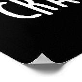 Craptivating Funny Cool Poop Pun Dark BG Poster (Hoek)