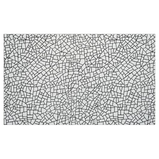 Craquelure Pattern - Zwart-wit Stof (Fat Quarter)