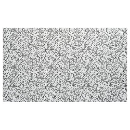 Craquelure Pattern - Zwart-wit Stof (Yard (91,4 cm))