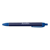 Craquelure Textured Donkerblauwe Pen met Naam Afwe (Bodem)