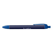 Craquelure Textuur Donkerblauwe Pen met Naam Trim (Bovenkant)