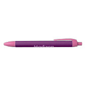 Craquelure Textuur Paarse Pen met Naam Afwerking (Bovenkant)