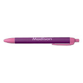 Craquelure Textuur Paarse Pen met Naam Afwerking (Bodem)