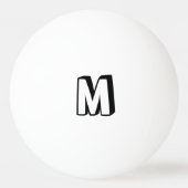 Crash Action Bubble Red en Yellow Typografie Pingpongbal (Achterkant)