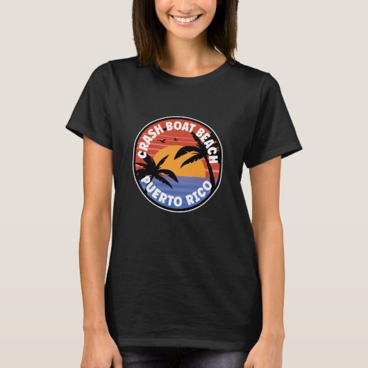 Crash Boat Beach Puerto Rico Sunrise T-shirt (Voorkant)