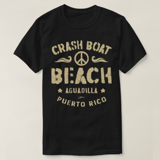 Crash Boat Strand Aguadilla Puerto Rico Strand T-shirt (Design voorkant)