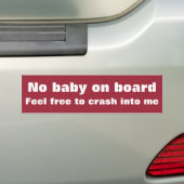 Crash Bumpersticker (Op auto)