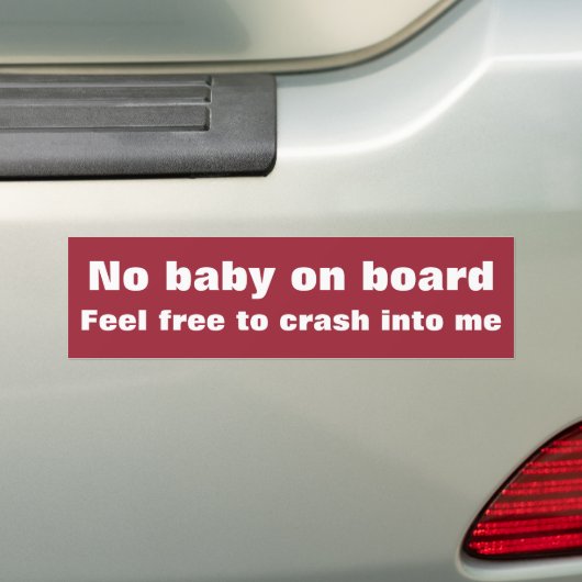 Crash Bumpersticker (Op auto)