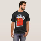 Crash Cart het weet zeker dat het hier stil is. T-shirt (Voorkant volledig)