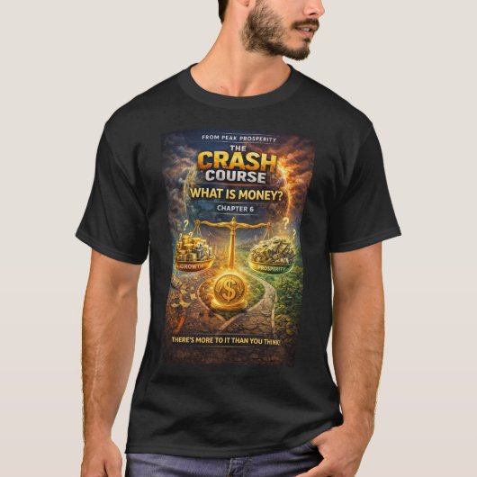 Crash Course-serie Over Wat Is Geld T-shirt (Voorkant)