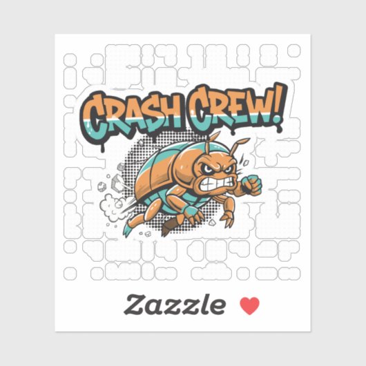 Crash Crew Sticker (Vel)