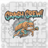 Crash Crew Sticker (Voorkant)