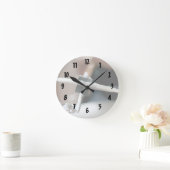 Crash cymbal painterly drumset side muziekdesign ronde klok (Huis)