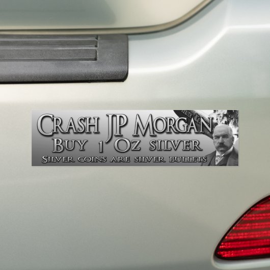 Crash JP Morgan Bumpersticker (Op auto)